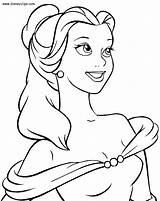 Coloring Pages Beast Beauty Disney Princess Belle Face Procoloring Drawing Cartoon Colouring Sheets Animation Movies Ausmalbilder Books Malvorlagen Drawings Adult sketch template