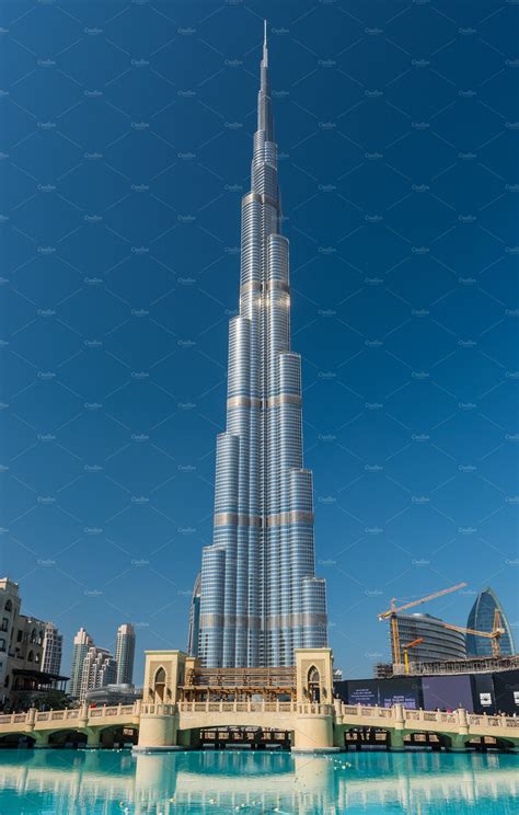 burj al khalifa  tallest high quality architecture stock  creative market