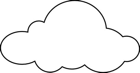 largecloudcoloringpage cloud template templates printable
