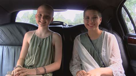 13 year old stepsisters celebrate remission after battling the same