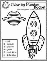 Space Preschool Worksheets Color Number Theme Kindergarten Activities Coloring Pages Worksheet Outer Crafts Planningplaytime Kids Printables Math Planning Solar System sketch template