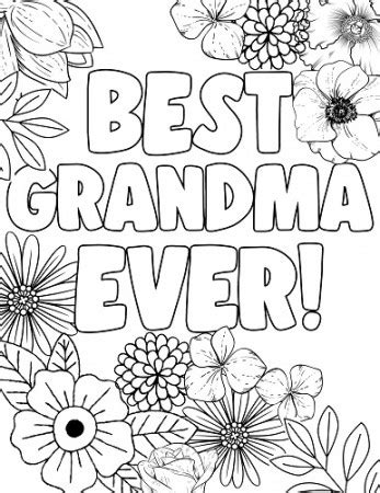 love  great grandma coloring page rose coloring page valentine