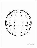 Sphere Coloring Shape Colouring Printable Shapes Pages Worksheet Template Geometric Worksheeto Printablecolouringpages sketch template