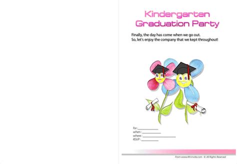 printable graduation invitations  preschool