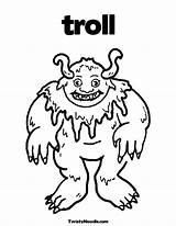 Gruff Goats Trolls sketch template