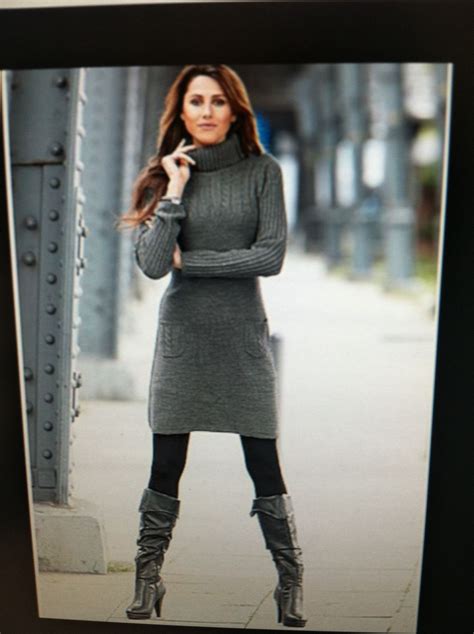 sweater dress and boots hourglass figure outfits outfits fashion