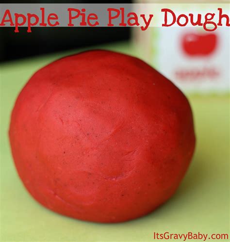 growing  learning  apple pie playdough