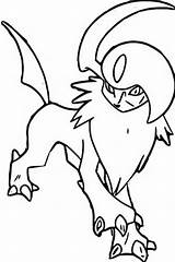 Absol Pokemon Coloring Pages Drawings Pokémon sketch template