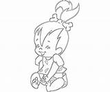 Pebbles Flintstone Coloring Pages Happy Profil Another Cute Supertweet sketch template