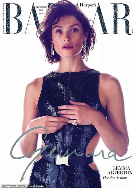 Gemma Arterton Stuns In Stunning Sequinned Gown At Harpers Bazaar