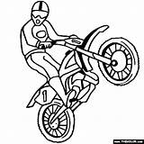 Coloring Bike Dirt Pages Print Motorcross Motocross Dirtbike Motorcycles Preschool Biker Online Thecolor sketch template