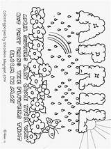 April Coloring Pages Showers Kids Month Flowers May Bring Printable Kid Bible Color Preschool Coloringpagesbymradron Adron Mr Spring Flower Template sketch template