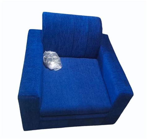 blue velvet single seater sofa chair  rs piece sofa chair