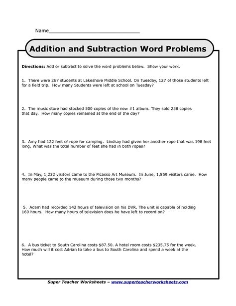 grade math  worksheets word problems explore worksheet
