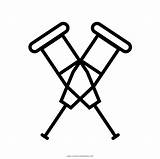 Muleta Desenho Crutch Crutches sketch template