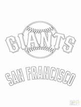 Giants Coloring Francisco San Logo Pages Baseball Mlb Printable 49ers Clipart Drawing Nfl Sf Sport Logos Padres Print Diego Color sketch template