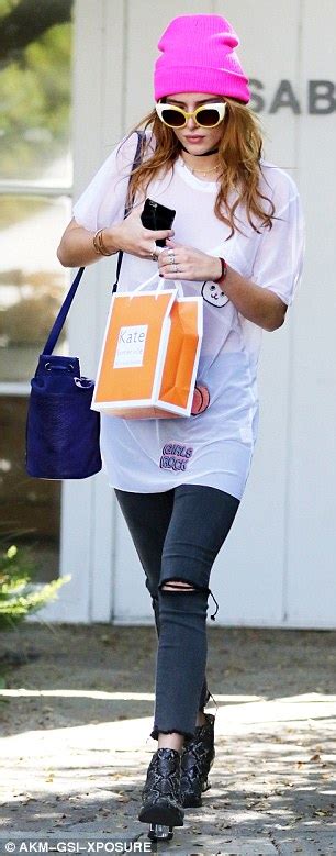 bella thorne flashes some skin as she steps out for a facial in la daily mail online