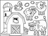 Coloring Farm Animals Barn Animal Livestock Inform Meals Come sketch template