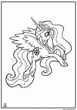 Pony Celestia Little Princess Coloring Pages Printable Magic Color Friendship Comments Print Getdrawings Getcolorings Coloringhome sketch template