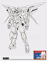 Gundam Exia Dark Matter Guy Coloring Build Color Fighters Line Lineart Fan Custom sketch template