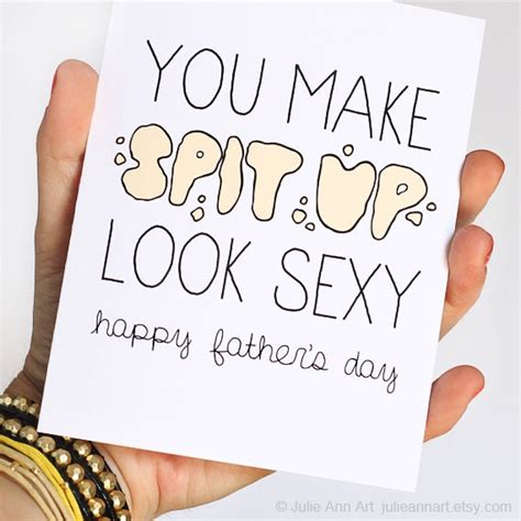 First Fathers Day Card New Dad Card You Make Spit Up Look