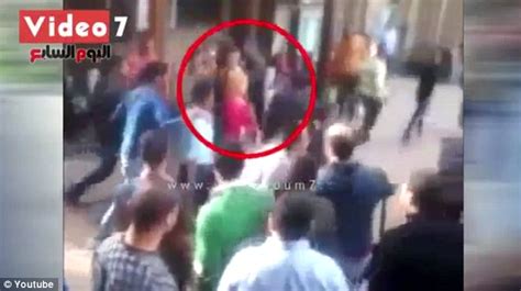 Video Shows Shocking Abuse Of Blonde Woman At Cairo University Daily