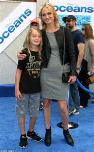 Amber Valletta With Teen Son Auden While Touching Down At Lax Airport