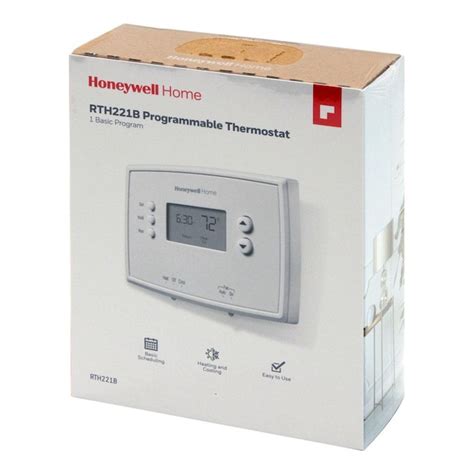 honeywell home basic schedule programmable thermostat   programmable thermostats department