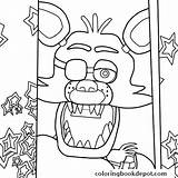 Puppet Coloring Pages Master Nights Five Getdrawings sketch template