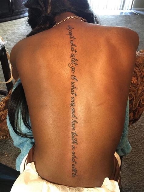 Pin Brincessdior 🦋 In 2020 Black Girls With Tattoos Spine Tattoos