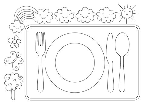 printable coloring placemats