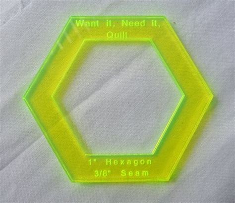 hexagon templates     quilt store