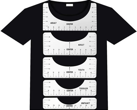 shirt ruler guide  shirt rulers  center designs etsy