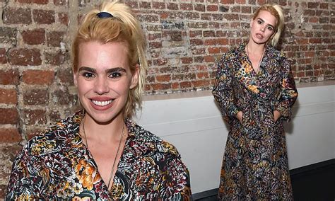 Billie Piper Turns Heads In A Quirky Floral Blazer Dress At A Theatre
