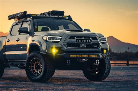 cement toyota tacoma  road overland builds