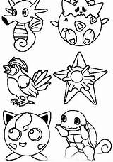 Pokemon Pikachu Six sketch template