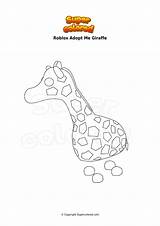 Adopt Giraffe Kitsune Supercolored sketch template