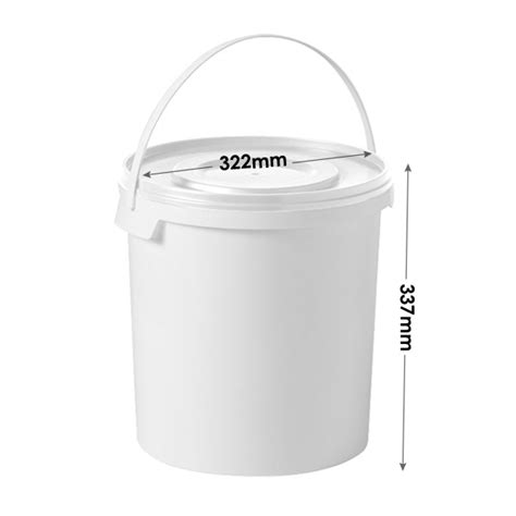 ec food grade bucket  litre  plastic handle  lid plastor