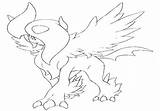 Coloring Absol Getdrawings Pokemon Pages sketch template