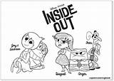 Inside Coloring Pages Disney Characters Fear Disgust Joy Sadness Printable Anger Movie Drawing Kids Dp Bong Bing Color Print Side sketch template