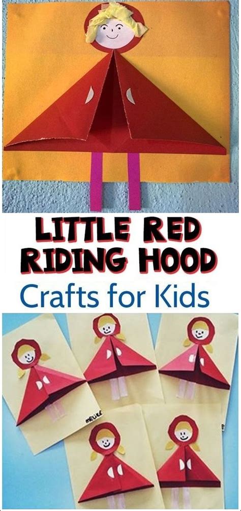 red riding hood craft   papers fairy tale crafts red