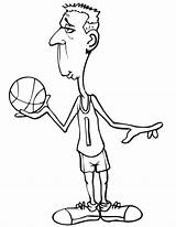 Basketball Coloring Pages Player Playing Print Kids Part Printactivities Do Printables Coloringhome Comments sketch template
