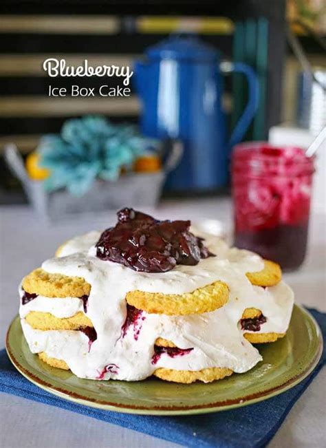 blueberry ice box cake recipe julies eats treats