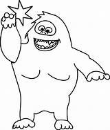 Snowman Abominable Coloring Pages Yeti Printable Drawing Easy Man Line Simple Rudolph Print Snow Kid Christmas Monster Gingerbread Sheets Getdrawings sketch template