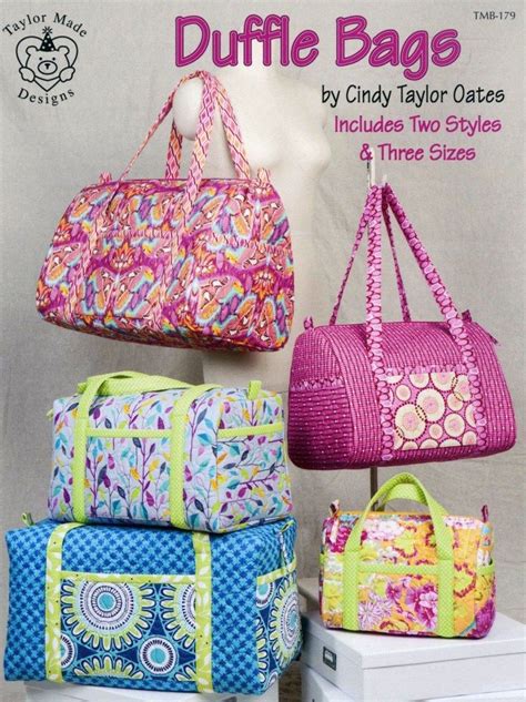 handbag sewing patterns duffle bags sewing pattern book cindy taylor