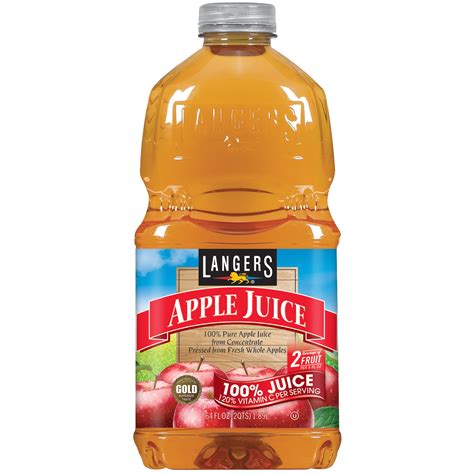langers apple juice drink  fl oz walmartcom