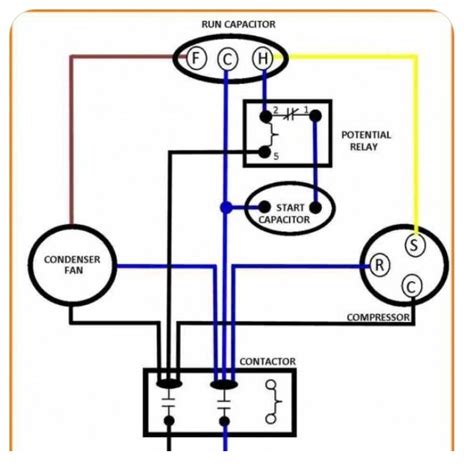 craftsman air compressor capacitor wiring diagram circuits gallery