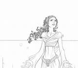 Coloring Pages Padme Star Wars sketch template