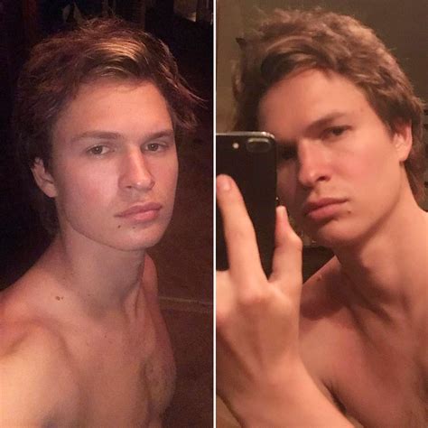 Ansel Elgort Uploads 17 Shirtless Selfies Gf Picks Her Favorite