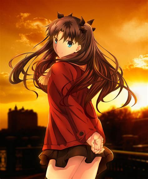 wallpaper illustration anime fate series tohsaka rin fate stay night unlimited blade works